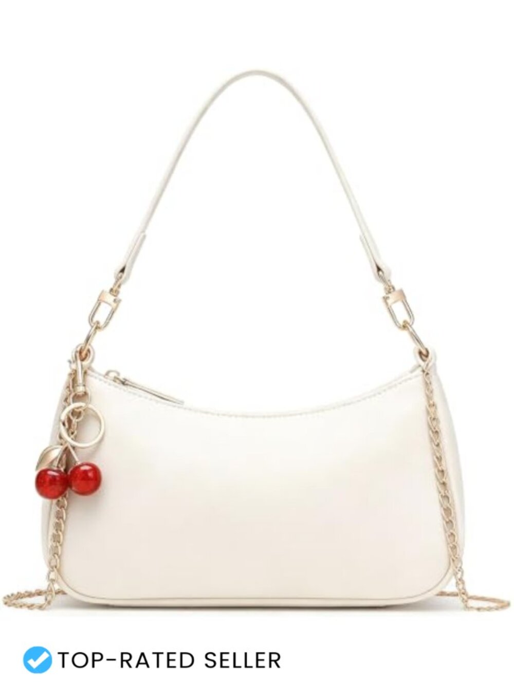 PU Leather Hobo Shoulder Bag with Chain Strap Crossbody Purse